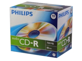 Philips CD-R 80Min Audio JEWEL 10 PACK